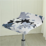 Tr&uuml;kitud baaritooli kate ruut 1/2/4 komplekt, universaalne baaritooli tooli kate koos elastse alusega, eemaldatavad katted baaritoolide ruutu jaoks ilma seljatoeta, Stretch toolikatted baaritoolid (#25, 6 t&uuml;kki)