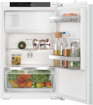 Bosch KIL22VFE0 Sisseehitatud k&uuml;lmik seeria 4, integreeritud k&uuml;lmik s&uuml;gavk&uuml;lmikuga 88 x 56 cm, 104 l jahutus, 15 l s&uuml;gavk&uuml;lmik, lamedad saranad, MultiBox XXL, LED-valgustus, EcoAirflow, SuperCooling