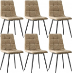 LEWE s&ouml;&ouml;gitoa toolid, komplekt 6, tehnoloogiakangast s&ouml;&ouml;gitoa tool, k&ouml;&ouml;gitool, polsterdatud tool, seljatoega disaintool, s&ouml;&ouml;gituppa, elutuppa, k&ouml;&ouml;ki, magamistuppa ja vastuv&otilde;tutuppa