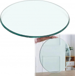 &Uuml;mmargune klaasplaat, l&auml;bim&otilde;&otilde;t 35, 58, 68, 100 cm, v&auml;litingimustes kasutatav terrassilaud, l&auml;bipaistev lame klaas, 8 mm paksune karastatud klaasplaat, vastupidav ja stabiilne, turvaklaasist klapp kohvilauda / s&ouml;&ouml;gilauale (70 cm).