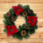 Dmora Cavagnol j&otilde;ulukaunistus, j&otilde;ulukaunistus, pidulik kaunistus, valmistatud Itaalias, 35 x 35 x 35 cm, roheline ja punane.