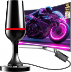 DVB-T/T2 HD siseantenn, TV siseantenn koos v&otilde;imendi ja magnetilise alusega - 360&deg; 4K/1080P HD vastuv&otilde;tt, &uuml;hildub k&otilde;igi teleritega, DAB/UHF/VHF ja 3 meetri kaabliga