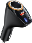 4 in 1 autolaadija [Dual PD30W+QC30W] Sigaretis&uuml;&uuml;taja USB Splitter 12V autolaadija 170W kiirlaadimise mini USB adapteri pesa iPhone 17/Air/16/15 Pro Max Samsung S25 GPS Dash Camera'le