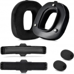 Yaowanguan Ear Pads Mod Kit for Logitech G Astro A50 Gen 4, A50 Gen 5, A50 X Wireless Gaming Headset, asendusk&otilde;rvaklapid, peapaelad, mikrofonivaht Astro A50 Gen 4/Gen 5/A50X jaoks (Velvet)