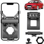 TTCR-II &uuml;hilduv mobiiltelefoni hoidik Audi A4/S4 B8 2008-2015, A5/S5 8T 2008-2016, A4 B8 nutitelefoni hoidik, 360&deg; p&ouml;&ouml;ratav, reguleeritav ventilatsiooni v&otilde;re, mobiiltelefoni hoidik, A5 8T autotelefon, A5 8T autotelefon