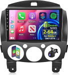 [2+64G] Android 13 autoraadio Mazda 2 2007-2014 juhtmevaba Carplay & Android Car - 9-tolline puuteekraaniga autoraadio koos WiFi GPS peeglilink DSP FM/RDS raadio SWC+ AHD tagantvaate kaameraga