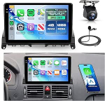4G + 128G Rimoody 9-tolline Android autoraadio Mercedes Benz C-klassile W204 S204 2007-2014 Traadita Carplay stereo auto koos Android auto navigatsiooniga GPS peeglilink Bluetooth FM/RDS/EQ WiFi SWC tagumine vaade