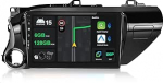 [6G + 128G] IPS 10.1-tolline Android 15 autoraadio Toyota Hilux 2015-2020 Navi Octa Core'iga [Sisseehitatud CarPlay/Android Car/DSP/Mirror Link/GPS Navi/360 Camera/Bluetooth 5.0/WiFi/USB