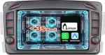 Traadita CarPlay & Android autoraadio, Linux s&uuml;steem AM/FM/RDS BT 5.0 raadio f&uuml;&uuml;silise helitugevuse reguleerimise, kiire k&auml;ivitamine, Plug & Play autoraadio Mercedes Benz C/CLK/G klassi W203 W209 W463 W639 jaoks