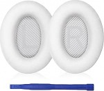 Aiivioll Pehme nahast m&auml;luvahust k&otilde;rvapadjad Bose QuietComfort 35/35 II jaoks (valge)