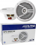 NSC 2 Alpine SPS-M601W k&otilde;larid 16,5 cm 165 mm 6,5-tolline valge Marine Way koaksiaalne k&otilde;lar veekindel 35 Watt RMS 110 Max 4 Ohm basseini paadi merele paari kohta