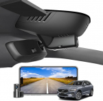Mangoal Front 4K & Rear 1080P Dash Cam Custom for Volvo XC60 2022 2023 2024 2025 (mudel D), B5 B6 T8 tarvikud, OEM Look, UHD 2160P Video, WiFi & App, Loop Recording, lihtne paigaldada, 128GB kaart