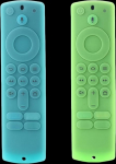 Silikon-Schutzh&uuml;lle f&uuml;r Fernbedienung 3./4K/HD, rutschfest, leuchtende Schutzh&uuml;lle mit Handschlaufe, Gr&uuml;n und Blau