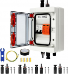 DC Isolator l&uuml;liti PV Surge Protection PV DC 1000V 40A 40KA piksekaitse koos kaitsel&uuml;litiga IP65 veekindel p&auml;ikesepaneelide &uuml;henduskarp fotogalvaanika jaoks