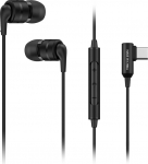SoundMAGIC E80D USB-C k&otilde;rvaklappide stereok&otilde;rvaklapid L-kujuline pistik Inline kontroller Metallist korpus 10mm d&uuml;naamilised draiverid Veekindel tolmukindel must
