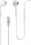 Cellularline Eagle kapselk&otilde;rvaklapid koos kaabli ja mikrofoniga - Lightning-&uuml;hendusega - valge v&auml;rvus
