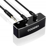 3.5mm Jack Audio Switch 2(1)-In-1(2)-Out koos Mute nupuga, 2/3/4-pin &uuml;hilduvus (TS TRS TRRS), HiFi Audio Switch PC, telefoni, s&uuml;learvuti, k&otilde;rvaklappide jaoks