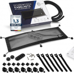 Kaabliv&otilde;rk laua jaoks kaablijuhtimiseks, paindlik kaablikanal - ideaalne kaabli korraldamiseks - peidab kaabli laua alla, kaablihoidja koos kaablivoolikuga, must