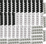 Silikon-Kabelschutzh&uuml;llen, flexible, bruchsicher, geeignet f&uuml;r Handys, Laptops, Datenspiralkabel-Schutzh&uuml;llen, 45 St&uuml;ck