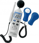 PeakTech"4 in 1" multifunction environment meter with light meter, sound level measurement, thermometer and hygrometer, 1 piece, P 5035