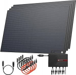 Solarway 1680 W r&otilde;duelektrijaam 1600 W komplektne pistikupesa, v&otilde;imsus reguleeritav 600/800/1600 W, 4 x 420 W bifacial klaas/ N-t&uuml;&uuml;pi klaas, JaSolar moodulid, inverter koos rakenduse ja WiFi'ga.