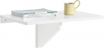 SoBuy FWT03-W Folding Wall Table Foldable Dining Table Compact Kitchen Table Space Saving Design Folding Table for Small Spaces Wall-Mounted Table 60 x 40 cm White