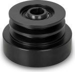 EBERTH Topelt-keskkatses&otilde;lm 25 mm v&otilde;llile kahekordsele kiilrihmale, 7 mm v&otilde;tmeava soon, 58 mm kiilrihmarulli l&auml;bim&otilde;&otilde;t, soonte laius seestpoolt 6 mm, soonte laius v&auml;ljastpoolt 13 mm, sidurikella l&auml;bim&otilde;&otilde;t 116 mm