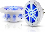 Herdio 6,5-tollised merek&otilde;larid Herdio 6,5-tollised 350 W merek&otilde;larid - IP66 veekindel koaksiaalne heli, sinise LED-valgusega paatidele, ATV-dele, UTV-dele UV-kindla valge v&otilde;rega (paar) eakers