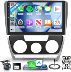 2G + 64G traadita Carplay Android autoraadio VW Skoda Octavia 2007-2014 juhtmevaba Android auto GPS navigatsiooniga WiFi 10.1-tolline 2 DIN autoraadio koos Mirror Link Bluetooth FM/RDS/EQ/USB/SWC tagantvaate kaameraga