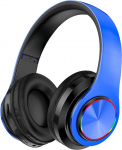 Juhtmevabad Bluetooth k&otilde;rvaklapid, v&auml;rvilised tuled, kokkupandav Bluetooth 5.0, 10M ulatus, stereosound, sisseehitatud mikrofon, mugavalt kinnitatud k&otilde;rvad (Blue1)