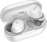 TOZO A1 Bluetooth-k&otilde;rvaklapid, juhtmevabad Bluetooth 5.3 k&otilde;rvaklapid koos rakenduse juhtimisega, 32 tundi Premium Sound, IPX5 veekindlad juhtmevabad k&otilde;rvaklapid v&auml;ikestele k&otilde;rvadele, valged