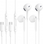 Kabelgebundene Kopfh&ouml;rer USB C f&uuml;r iPhone 17, 16, 15, In-Ear-Kopfh&ouml;rer, kabelgebunden, USB C, iPhone Kopfh&ouml;rer mit Lautst&auml;rkeregler und Mikrofon f&uuml;r Samsung Galaxy S23 S22 S21 FE iPad Pro Huawei