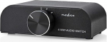Nedis ASWI2424AT analoog audiol&uuml;liti - 4-poolne stereol&uuml;liti - 3 x RCA ja 1 x 3,5 mm sisend - 1 x RCA v&auml;ljund - alumiinium - antratsiit