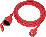 Pikenduskaabel Schoko Euroopa turvapistikupesa pikendus kummist v&auml;liskaabel IP44 H05RR-F 3G 1,5 mm.