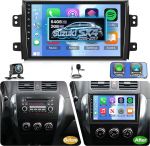 NHOPEEW 2G + 64G Android autoradio Suzuki SX4 2006-2013 jaoks - Traadita Carplay & Android auto - 9-tolline Android stereo koos WiFi EQ GPS Mirror Link FM RDS + AHD tahavaate kaamera ja mikrofoniga