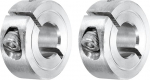 hankimise kaart Pack of 2 Shank Sleeve 12mm Bore Single Split 304 roostevabast terasest Clamp Shaft Collars for Industrial Automation Conveyor Belt Systems