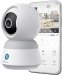 NIVIAN Indoor Surveillance Camera, 360&deg; WiFi 4MP Super HD Human Detection IA Car Tracking Bi-directional Audio Compatible with Alexa and Google Home