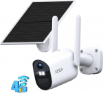 Xega 4G LTE Surveillance Camera with SIM Card, Outdoor Solar Camera without WLAN with 2K Colour Night Vision, PIR Detection & Area Detection, 7800 mAh Battery, 6 W Solar Panel, 2-Way Audio, TF/Cloud