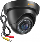 Anlapus HD 1080P Outdoor Dome Surveillance Camera 4-in-1 Camera with OSD Menu, 24M IR Night Vision, Supports CVI/TVI/AHD/960H, Black