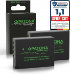 PATONA 2 x Premium NP-W126 aku 1140 mAh asendusaku, mis &uuml;hildub Fujifilm FinePix HS50EXR HS30EXR X100F X100V X-T1 X-T2 X-T3 X-T20 X-T30 II X-Pro1 X-Pro3 X-E1 X-E4 X-A1 X-A7 X-H1 NPW1 26S S W1 26 EL