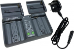 LP-E4, LP-E4N, LP-E19, EN-EL18 topelt akulaadija Canonile / Nikoni jaoks
