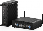 Baieyu t&ouml;&ouml;stuslik PC ilma ventilaatorita i5, Core i5-8260U 16GB RAM DDR4 512GB SSD t&ouml;&ouml;stuslik miniarvuti ilma ventilaatorita, 2&times;HD, 2&times;RS232 COM, 4&times;USB 3.0, 4&times;USB 2.0, automaatne sissel&uuml;litus