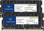 Timetec Premium 32GB Kit (2x16GB) DDR4 2133MHz (PC4-2133P) PC4-17000 SODIMM - Non-ECC Unbuffered 260-Pin 1.2V CL15 m&auml;lumoodul s&uuml;learvutitele, s&uuml;learvutitele, miniarvutitele ja k&otilde;ik &uuml;hes arvutis arvutitele.