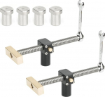2 tk tabel t&ouml;&ouml;pink klambrid koos 4 pingi koeraga 20mm augu DIY positsioneerimine puidut&ouml;&ouml; reguleeritav laudade klambrid Kinnitus Vice pingid puusepp Tool