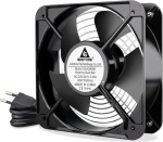 GDSTIME ventilaator 230 V 200 mm x 60 mm 220 V Kahe kuullaagri 200 mm 20060 telgjahutusventilaator AC 240 V harjadeta 370 CFM ventilatsiooni v&auml;ljat&otilde;mbeventilaatori asendamine