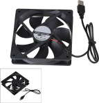 BQLZR 120 x 120 x 25 mm DC 5 V USB arvutikarbi vaikne jahutusventilaator 12025 must