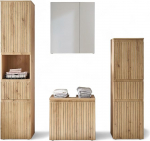 AUSTIN Vannitoam&ouml;&ouml;blikomplekt Artisan Oak Look, Wild Oak Look, FSC sertifitseeritud, kaasaegne vannitoam&ouml;&ouml;blikomplekt, 4-osaline, 200 x 181 x 36 cm (B x K x S)