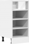 vidaXL Riga aluskapp, valge, 40 x 44,5 x 81,5 cm, puitmaterjal, k&ouml;&ouml;gikapp, toitlustuskapp, toitlustusm&ouml;&ouml;bel, k&ouml;&ouml;gim&ouml;&ouml;bel, hoiukapp, hoiukapp