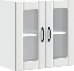 vidaXL Lucca k&ouml;&ouml;gi seinakapp klaasuksega, valge puitmaterjal, seinakapp, k&ouml;&ouml;gikapp, seinakapp, seinakapp, seinakapp