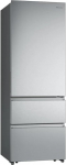 Hisense RT641N4AIE Efektiivne E-klassi k&uuml;lmik kahe uksega, mahutavus 493 l, 200 cm k&otilde;rgune, Super Freeze, Total No Frost, p&ouml;&ouml;rduks, vaikne 38 dB, roostevaba teras